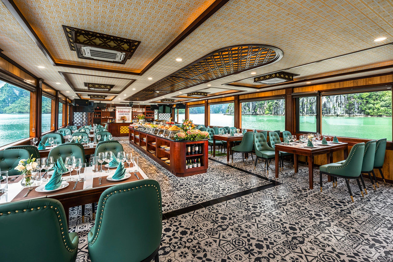 From Hanoi: Ha Long Bay Luxury Day Cruise with Buffet LunchFrom Hanoi: Halong Bay Luxury Cruise with Buffet Lunch