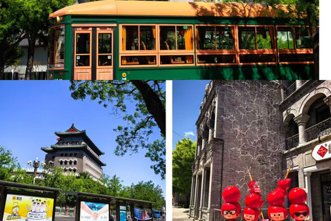 Beijing: Qianmen Street Guided Night Tour & Zhajiang Noodle Option 2: Meet Guide at Laoshe Teahouse