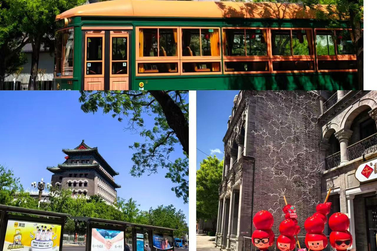 Beijing: Qianmen Street Guided Night Tour & Zhajiang Noodle Option 2: Meet Guide at Laoshe Teahouse