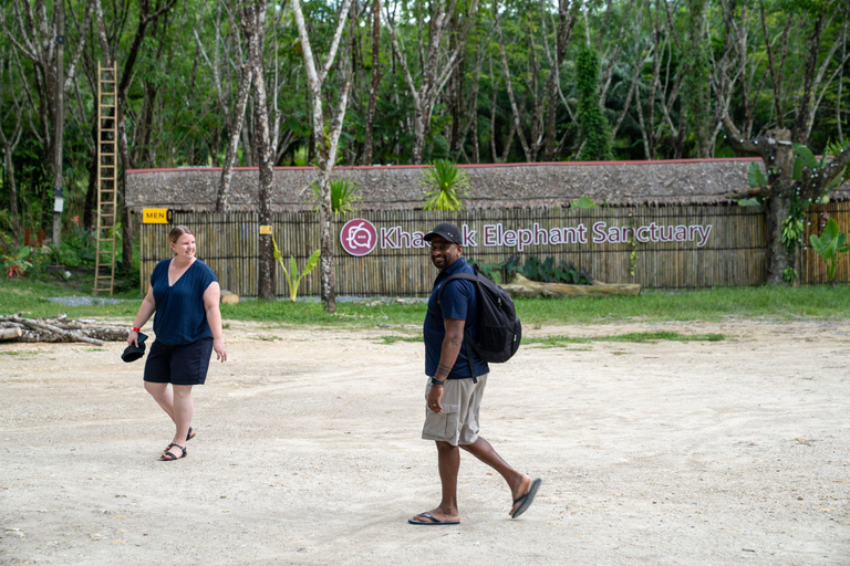 Khao Lak’s Best: Elephant Sanctuary,Rubber Tapping&Waterfall Khaolak Elephant Sanctuary Guided Tour with Hotel Transfers