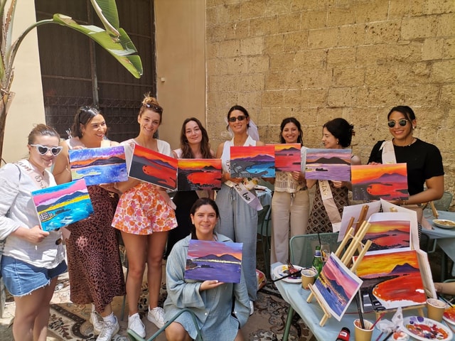 Art Workshop in Naples city centre with Aperitif
