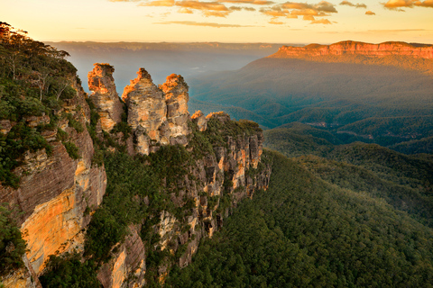 Sydney : Excursion d'une journée à Waterfall Bushwalk et Blue Mountain SunsetSydney : montagnes bleues en soirée, randonnée et nature