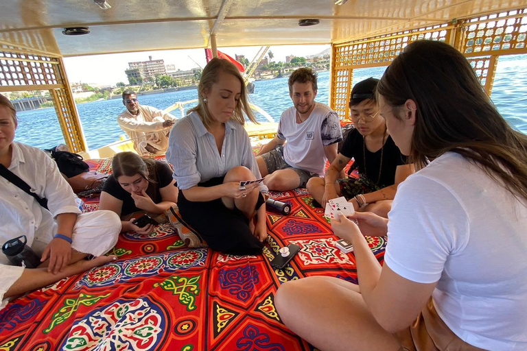 Aswan: Traditional Felucca Sunset Sail with Tea & Cakes