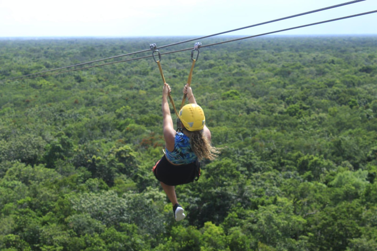 ATV Tour from Tulum or Riviera with Rappel, Cenote & Zipline *"Mystic Maya Adventure: Rappel, Cenote, Zipline & ATV"*