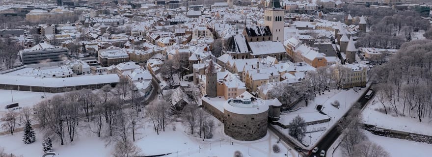 Tour de Tallinn à vélo en hiver avec arrêt café