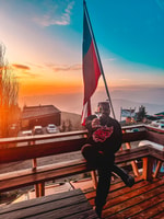 Da Santiago, Tramonto in Valle Nevado sulle Ande - Hizvo