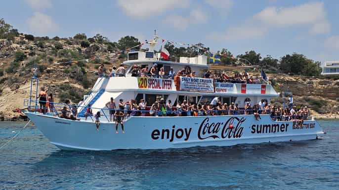 Protaras: Famagusta, Blue Lagoon and Turtle Cove Boat Trip