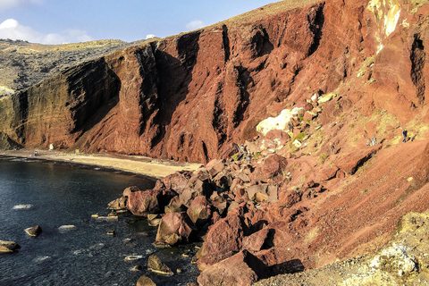 Santorini: Red Beach, Megalochori, and Oia Sunset Tour