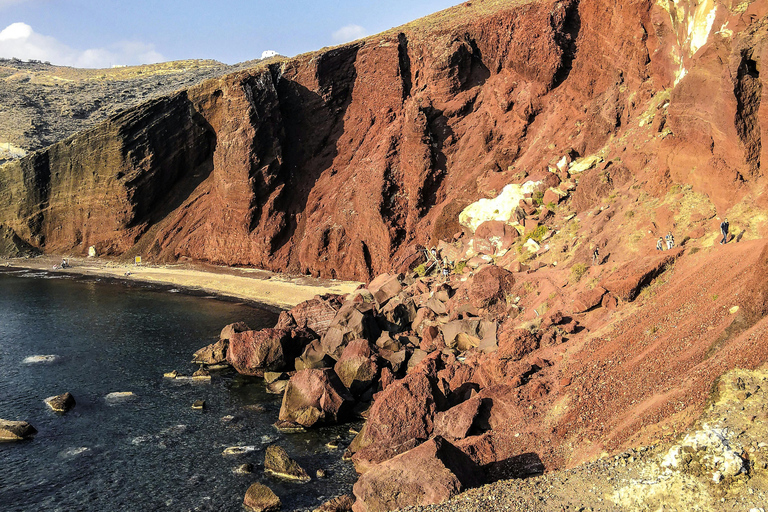Santorini: Red Beach, Megalochori, and Oia Sunset Tour