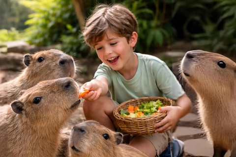 Bali Zoo: Capybara Brunch & Observation Experience Capybara Brunch Experience with Transfer