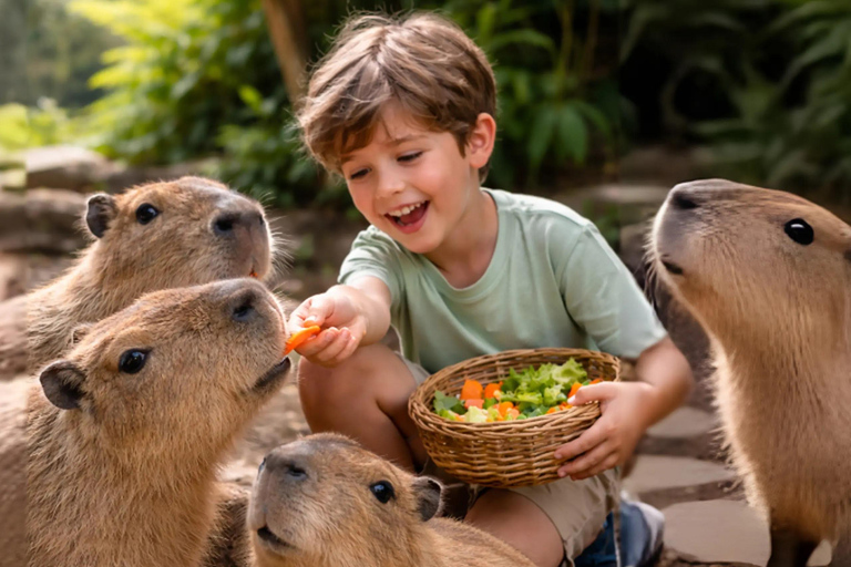 Bali Zoo: Capybara Brunch & Observation Experience Capybara Brunch Experience with Transfer