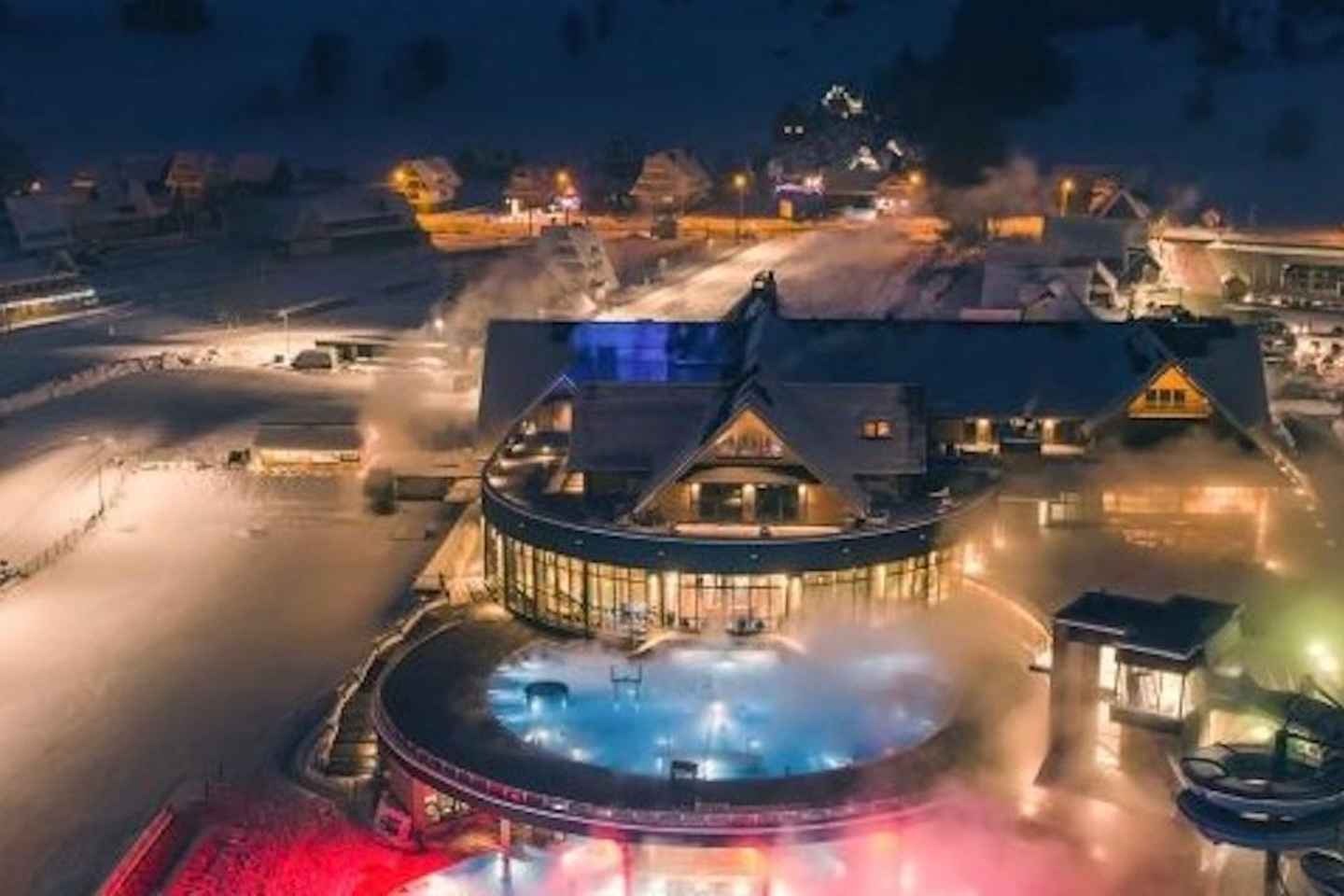 Cracovia: Entrada nocturna privada a los baños termales de Chochołowskie