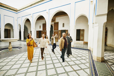 Marrakech: Bahia Palace, Ben Youssef Madrasa & Secret Garden English: Shared Group Guided Tour - From the Meeting Point