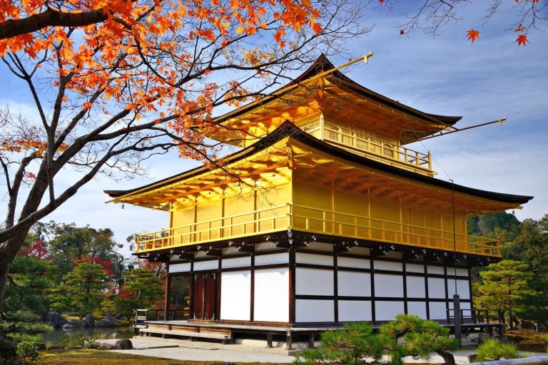 Gouden Paviljoen en Kasteel Nijo halve dag tourRondleiding door het Gouden Paviljoen en het Nijo Kasteel in Kyoto