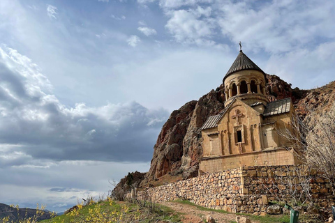 From Yerevan: Tatev, Noravank & Shaki Waterfall Day Trip Group Tour in English Speaking Guide