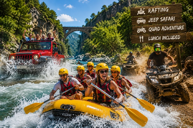 Side: Outdoor Adventure: Rafting, Jeep & Quad w/Lunch