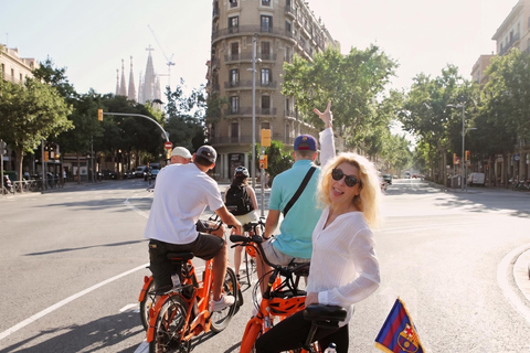 Barcelona: City Highlights and Camp Nou Guided E-Bike Tour Shared Small-Group E-Bike Tour