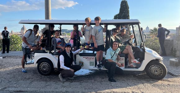 Rome Eco Golf Cart Hop-On Hop-Off Guided Experience