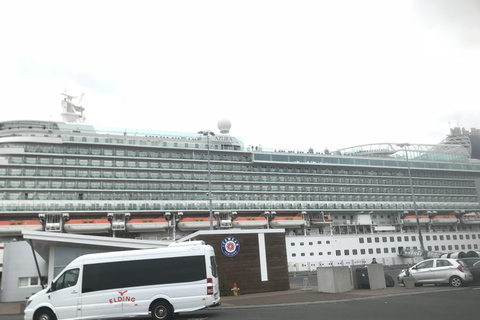 Reykjavik: Traslados do porto de cruzeiros de/para o aeroporto de KeflavikTerminal de cruzeiros de Skarfabakki para o aeroporto de Keflavik (minivan)