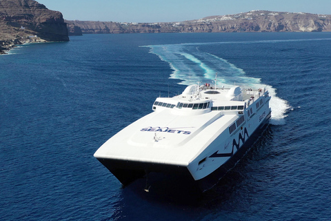 Depuis le port de Rethymno : Excursion d&#039;une journée à Santorin