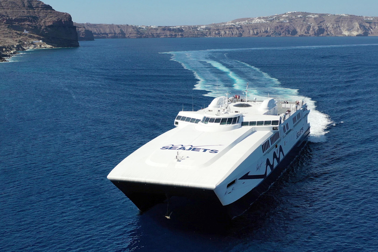 Vanuit de haven van Rethymno: Dagtocht naar Santorini