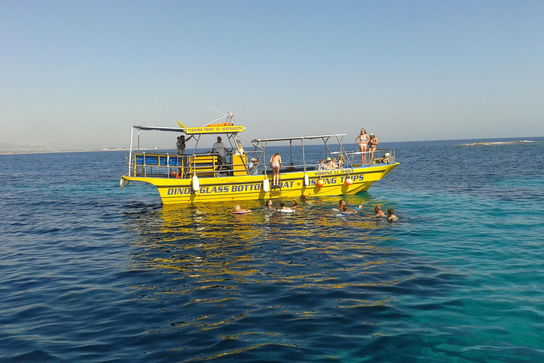 Paphos: de gele boot met glazen bodemPaphos: De boottocht met gele glazen bodem