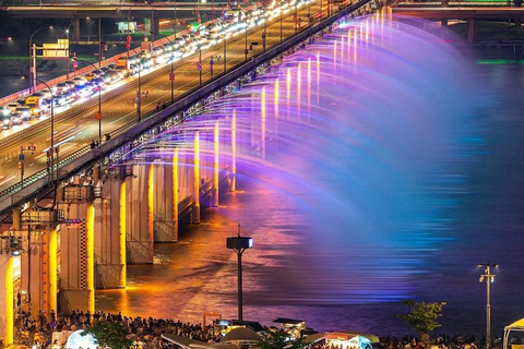 Seul: piknik nad rzeką Han i przejażdżka rowerem elektrycznym do fontanny Rainbow FountainSeul: Piknik nad rzeką Han i przejażdżka rowerem elektrycznym do Fontanny Tęczy