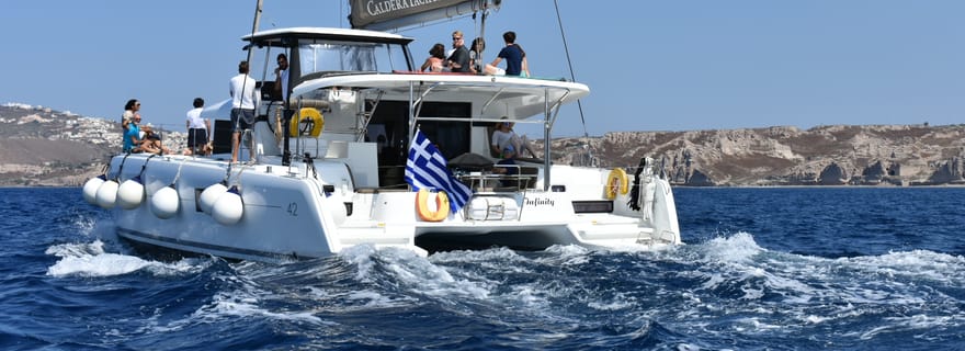 Santorin : Croisière privée exclusive pour une escapade luxueuse