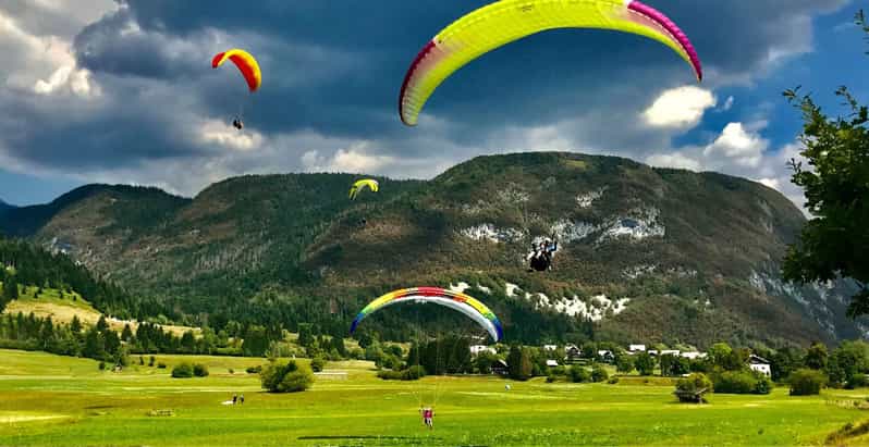 Bohinj: Acrobatic Tandem Paragliding Flight from Vogel