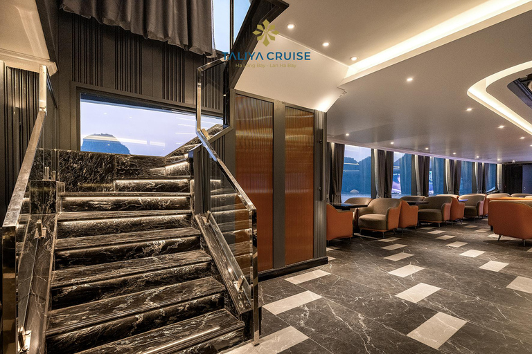 Ha Long & Lan Ha Bay Luxury Yacht: Dark Cave, Kayak, Sunset Private Car Transfer & Private Tour Guide & Shared Boat