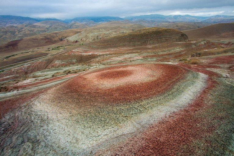 From Baku: Pink Lake, Beshbarmaq & Candy Cane Mountains Tour