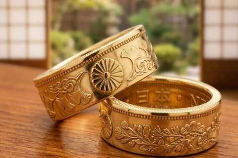 Vintage Coin Ring Making Workshop in Central Kyoto
