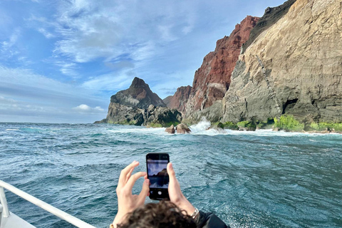 Isola di Faial: Tour unico in barca al vulcano Capelinhos