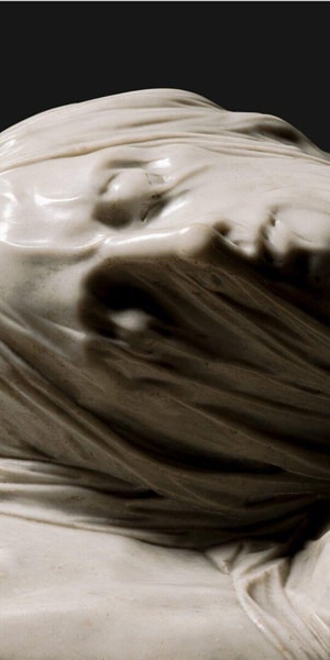 ナポリのヴェールをかぶったキリスト像または 3D カラヴァッジョ像