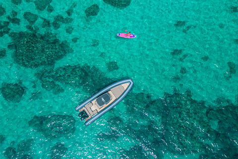 Cagliari: Zodiac Boat Tour, 3-4 SwimStops, Wine & Snorkeling Cagliari: Zodiac Boat Tour, 3-4 Stops, Wine & Snorkeling
