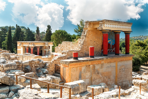 Desde Rétino: Cnosos y museo arqueológico de HeracliónDesde La Canea: Cnosos y museo arqueológico de Heraclión