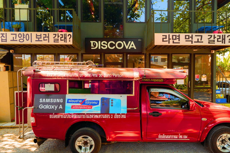 Chiang Mai Wat U Mong, Baan Kang Wat i jedzenie w wykonaniu Songtaew Trio