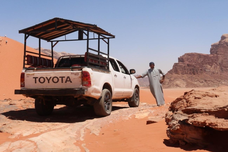 Wadi Rum: Famous place UNESCO Jeep Tour Camel Ride Option Full-Day Tour Hiking Jordan's Highest Mountain