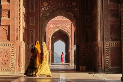 Agra: Skip-The-Line Taj Mahal Zonsopgang & Agra Fort TourPrivé Tour met chauffeur, auto, lunch, entree en gids