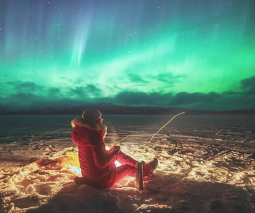 Abisko: Noorderlicht Fotografietour met Diner