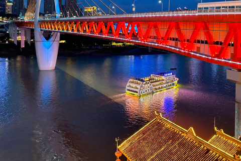 Chongqing: 50 minuters nattkryssning på Yangzte, uppdatering av VIP-klass