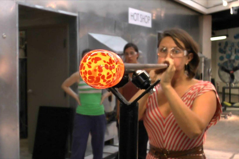 Glass blowing in Prague