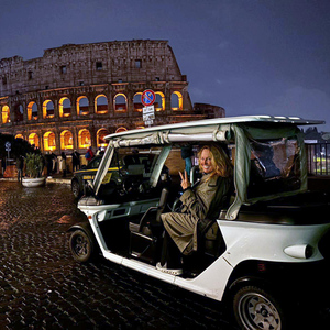 Rome:tour in Golfcart private, imperial city, hotel pick-up.
