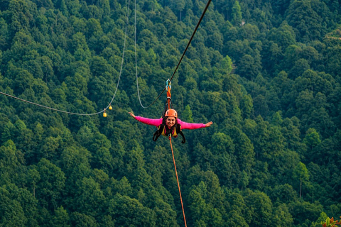 Kathmandu: Zipline Adventure in Nagarkot with Pickup & Lunch