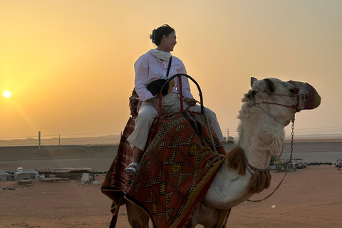 Riyadh:Red Sand Dunes camel ride&Quad&Sandboarding Adventure Private Tour with pick up and drop off from your location
