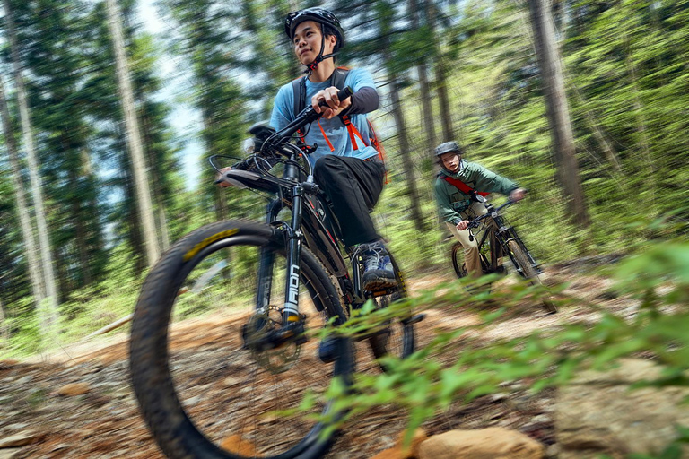 Tour en eMTB pour voir les belles îles depuis le sommet