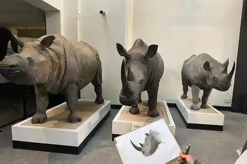 Skizzieren im Naturkundemuseum & Überspringen der Schlange