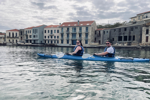 Chania: Tour mattutino in kayak lungo la costaTour mattutino in kayak: Concerie-Porto Veneziano-Lazareto