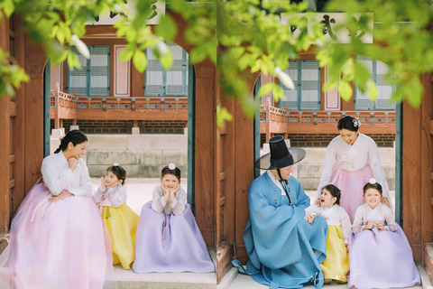 Storytelling Hanbok Photography at Royal Palace Private Group Photography Session