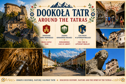 from Zakopane: Orava Castle & Demanovská Cave Day Trip